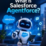 What is Salesforce Agentforce showing an AI agent working with business data