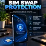 SIM swap protection guide showing how to protect a phone number and online accounts
