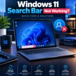 Windows 11 search bar not working with taskbar troubleshooting