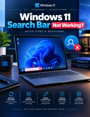 Windows 11 search bar not working with taskbar troubleshooting