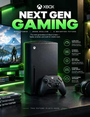 Xbox next gen Project Helix console concept with AMD technology